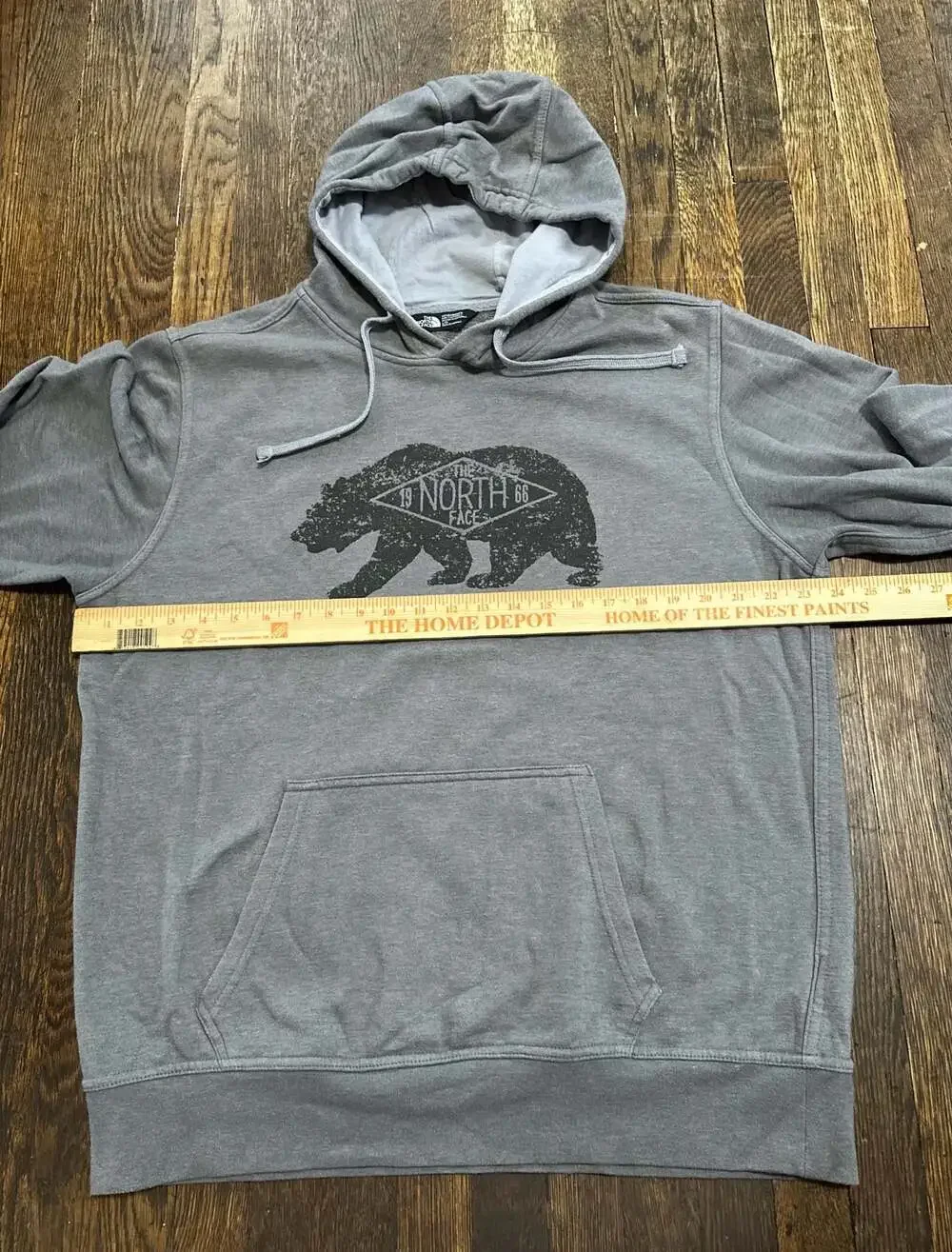 The North Face Bear On The Move Pullover Hoodie Gray Men's Size Large